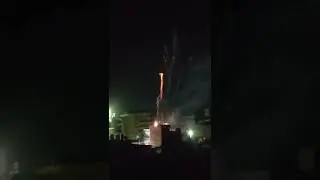 shooting in sky flare gun