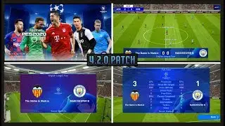 PES 2020 MOBILE v.4.2 UCL OBB PATCH • NEW UI ~ STARTSCREEN ~ SCOREBOARD ~ KITS