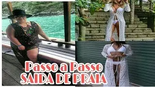 SAIDA DE PRAIA COM RENDA MODELO SEREIA LONGA| COMO FAZER  EM 7 MINUTOS