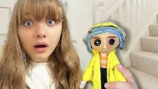 CORALINE RETURNS! Coraline CREEPY doll is BACK in our HOUSE!