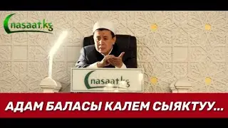 Адам баласы жашоодо калем же карандаш сыяктуу болот экенбиз.  Шейх Абдишүкүр Нарматов.