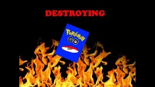 The destruction of Pokémon Go cards.