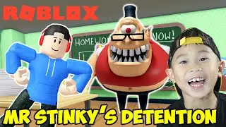 Surviving MR STINKY'S DETENTION ON ROBLOX Obby
