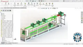 Solidworks | Lifter Type Loop Conveyor | Complete Design Tutorial