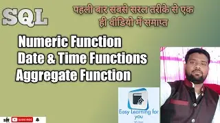 Numeric Function,Date and Time Function and Aggregate Function in Mysql 