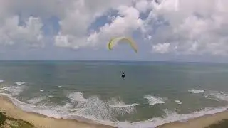 Voo panoramico parapente com Ohucra, falésias de Jequia da Praia-AL