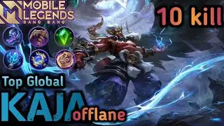 Kaja Offlane Build | Top Global Kaja 2021 | Kaja best build 2021 | Mobile Legends Bang Bang