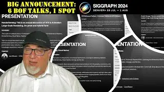 SIGGRAPH 2024 ANNOUNCEMENT: 6 VFX/Animation Birds of a Feather Talks - A Conference within SIGGRAPH