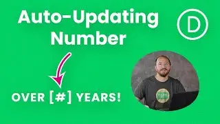 How To Make A Dynamic Number Value Update Automatically Each Year In Divi