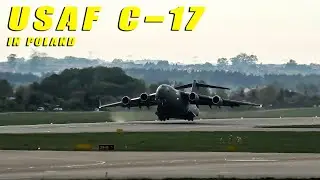 USAF McChord C-17 Globemaster SHORT take off! #USAF #Globemaster #C17