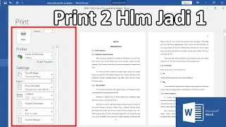 How to Print 2 Pages into 1 Sheet in Word