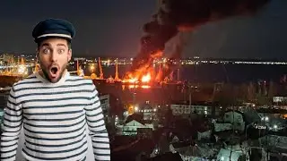 GOOD MORNING CRIMEA! UKRAINE COMPLETELY DESTROYED HUGE RUSSIAN LANDING SHIP || 2023