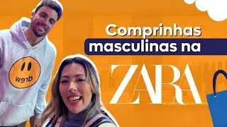 Fazendo compras na seção masculina da Zara no Chile