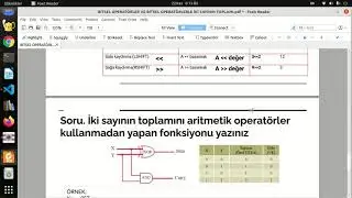 Bitsel Operatörler ve Çalışma Mantığı. İki sayının toplamı bitsel operatörler ile nasıl yapılır?