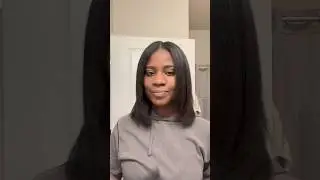 Silkpress on short 4c natural hair before and after
