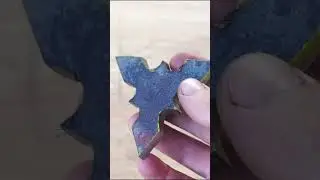 Making shuriken from bearing ball
