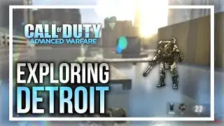 Advanced Warfare - *EXPLORING DETROIT w/ FLYING PLAYER MOD!* (PS4 NEXT-GEN MODS)