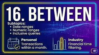 SQL BETWEEN Clause Explained | Date and Numeric Range Queries | SQL Tutorial for Beginners