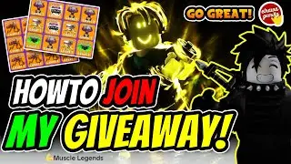 I can't join the giveaway, what should I do? 😕🤷‍♂️ | Roblox Muscle Legends