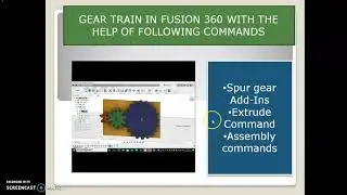 fusion 360 |simplest method to create Gear train |  