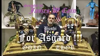 The Ultimate Thor and Odin on Throne 1/4 scale fan art custom statue