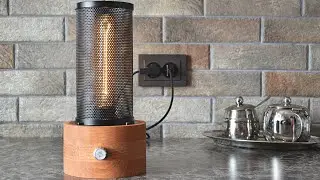 MINIMALIST WOODEN TEAK TABLE LAMP | GLUH
