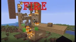 Minecraft Griefing-House Fire