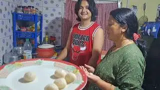 रुबिना र प्रणयले पहिलोपल्ट रस मिठाई बनाउदै Rubina and Prannoy making ras sweet for the first time