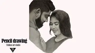 How to draw a PORTRAIT Easily / Wedding couple portrait/ Pencil sketch/ sketch drawing