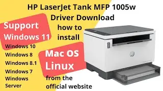 HP LaserJet Tank MFP 1005w Driver Download and Setup Windows 11 Windows 10,Mac 13, Mac 12