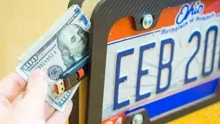 DIY Secret License Plate Stash Box - Hide Cash, Bitcoin, Keys - MR ROBOT Prototype