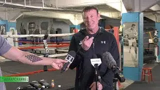 Kevin Barry gives Gladrap a hard time at press conference