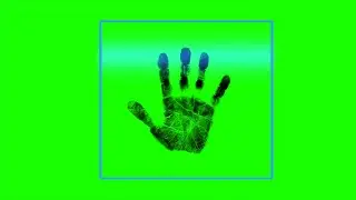 Handprint Palm Scanning Password ID Green Screen 4k 🔥 ( No Copyright )
