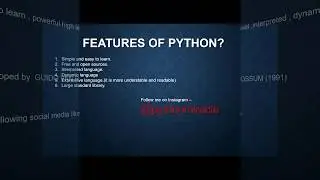 My first video of python.