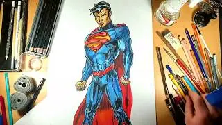 Drawing Superman Comic Book Style