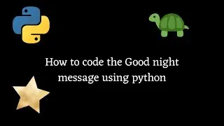 Python turtle - code the stars in the night