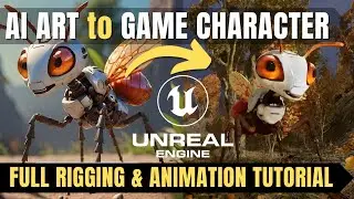 From AI Art to AI 3D Generated Model to Animated Playable Character in Unreal Engine 5.4