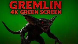 Gremlin 4K Green Screen | Terrifying Monster Animation for VFX & Editing