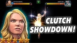 Clutch Showdown! | 5-Star Captain Marvel Against Nameless Thanos | Marvel Contest of Champions