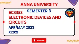 EC3353 Electronic Devices and Circuits Apr/May 2023