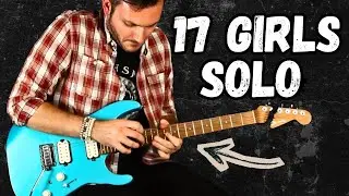 Steel Panther - 17 Girls In A Row guitar solo lesson