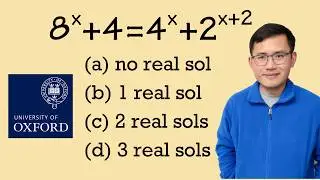 Oxford Math Admission Test: Exponential Equation!