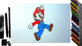 How to Draw Cartoon Characters - Super Mario Brothers