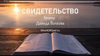 Свидетельство  брата Давида Волкова