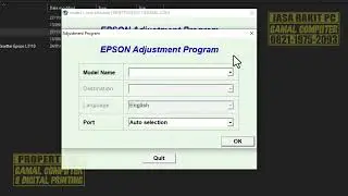 Cara Reset Printer Epson L3110 di Gamal Computer Kasomalang (Detail)