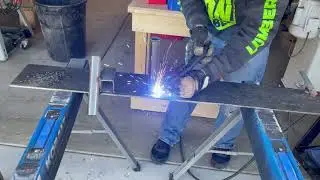 Welding custom floating shelf brackets