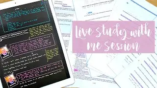 LIVE STUDY WITH ME | 4 HOURS | NO MUSIC