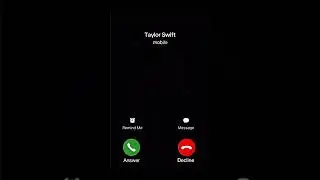 Taylor Swift Is Calling Do You Answer Or Decline ? Mobile Phone Ringing #taylorswift #short #shorts