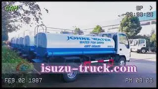 Isuzu 4x2 drinking water tank trucks exported to Philippines show on isuzu-truck.com