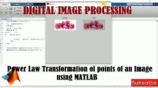 Power Law Transformation of points of an Image using MATLAB